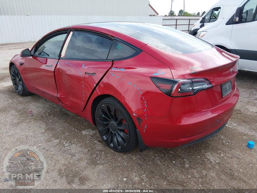 2022 TESLA MODEL 3 PERFORMANCE DUAL MOTOR ALL-WHEEL DRIVE — фото 3