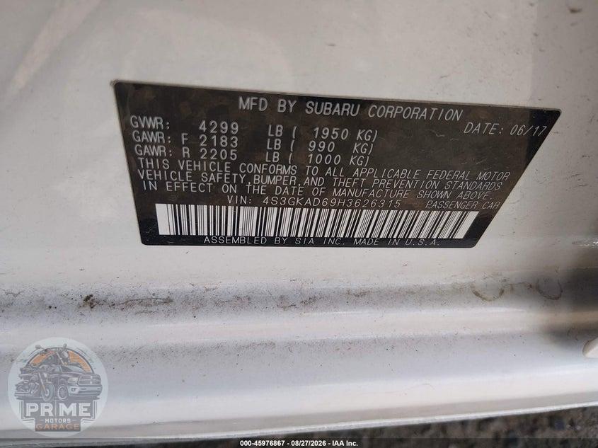 2017 SUBARU IMPREZA 2.0I PREMIUM — фото 9