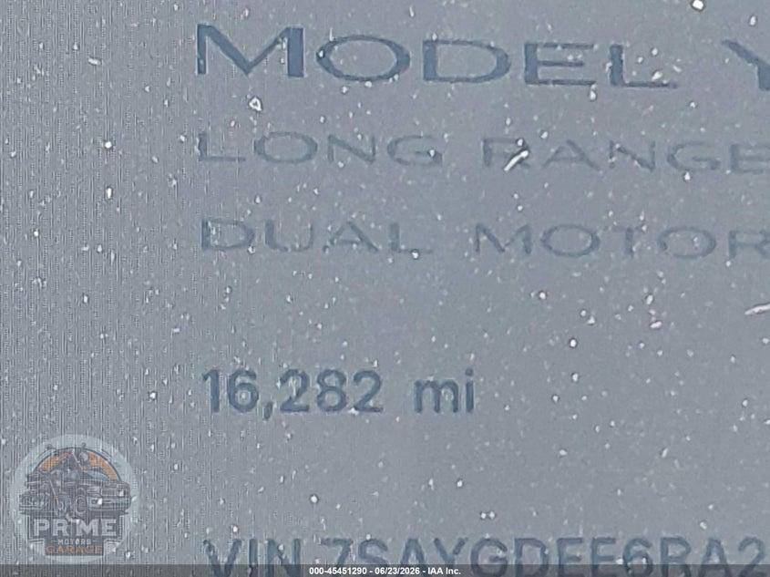 2024 TESLA MODEL Y LONG RANGE DUAL MOTOR ALL-WHEEL DRIVE — фото 14