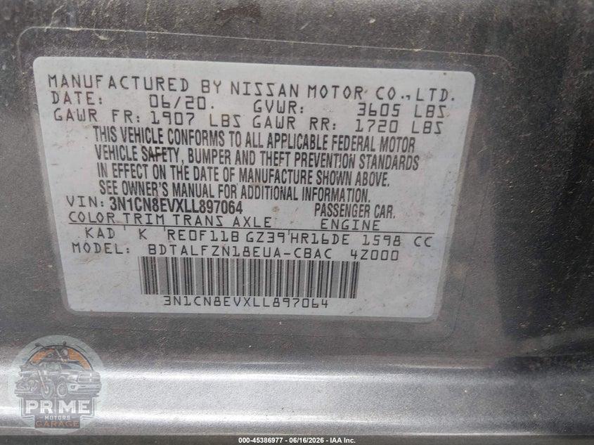 2020 NISSAN VERSA SV XTRONIC CVT — фото 9