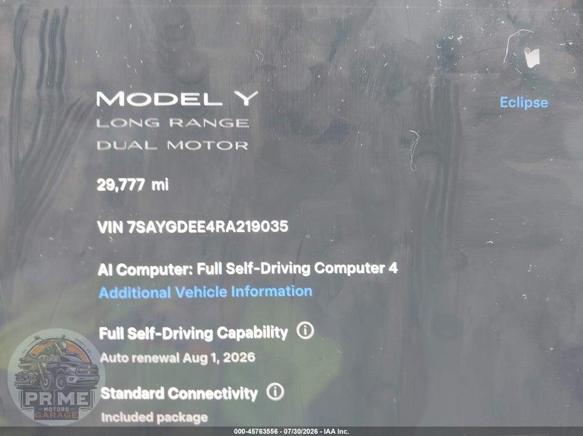 2024 TESLA MODEL Y LONG RANGE DUAL MOTOR ALL-WHEEL DRIVE — фото 7