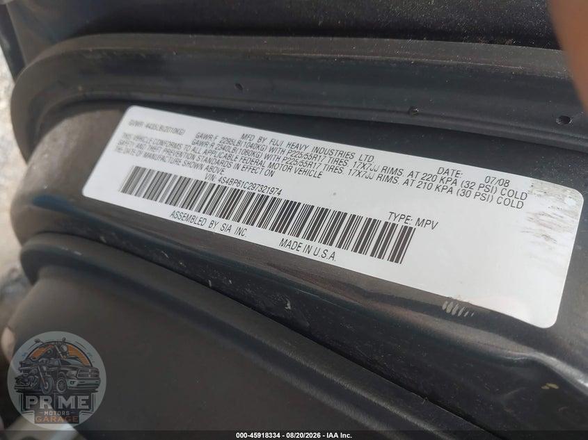 2009 SUBARU OUTBACK 2.5I — фото 9