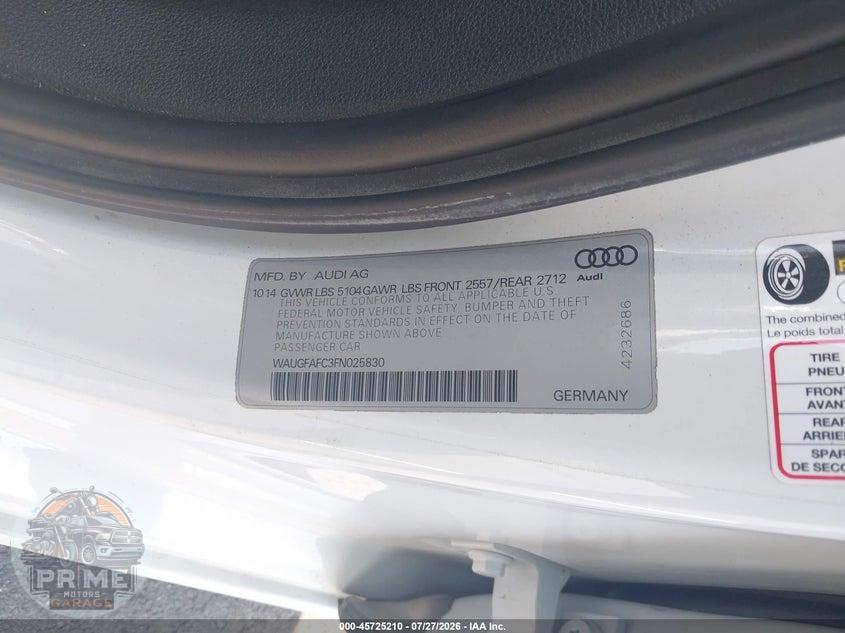 2015 AUDI A6 2.0T PREMIUM — фото 9