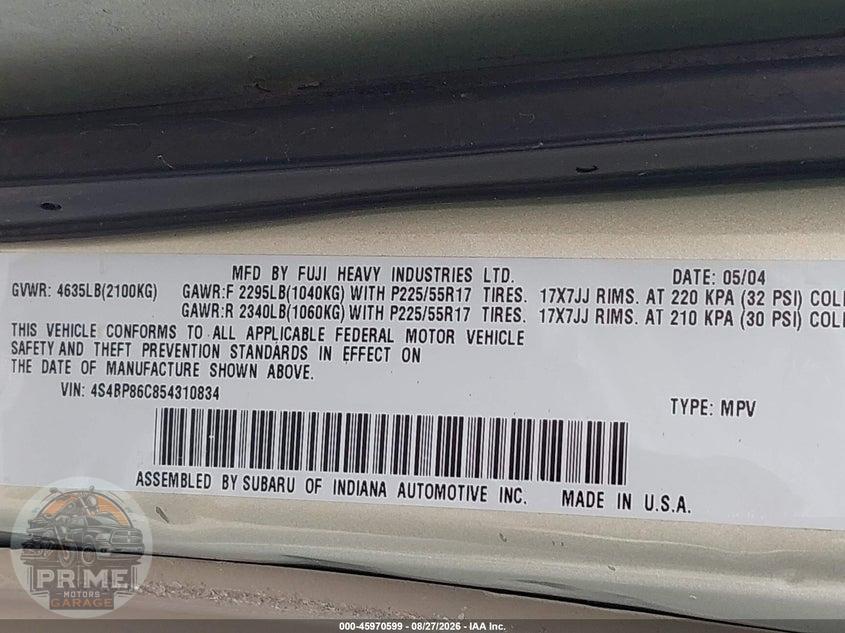 2005 SUBARU OUTBACK 3.0R L.L. BEAN EDITION — фото 9