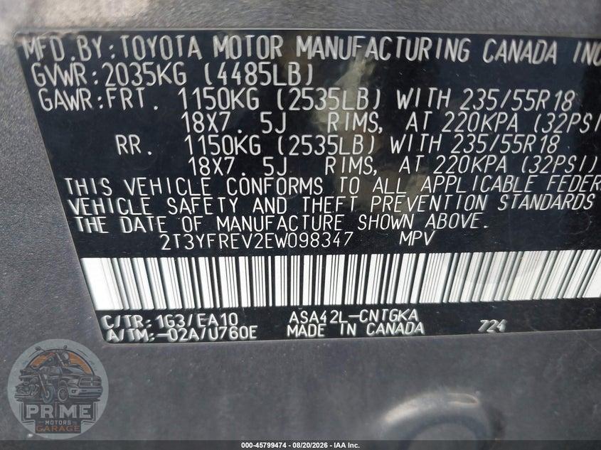2014 TOYOTA RAV4 LIMITED — фото 9