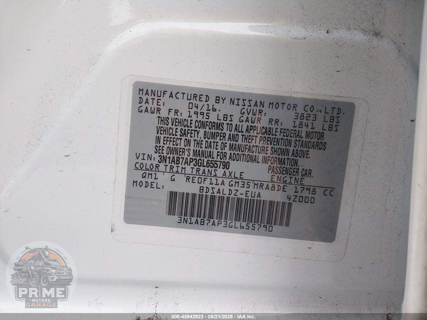 2016 NISSAN SENTRA FE+ S/S/SL/SR/SV — фото 9