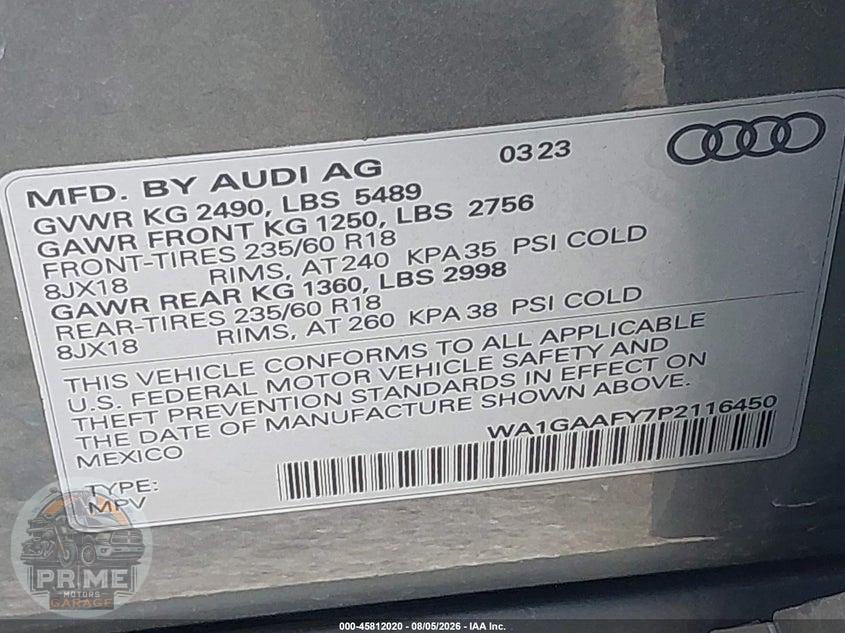 2023 AUDI Q5 PREMIUM 45 TFSI S LINE QUATTRO — фото 9