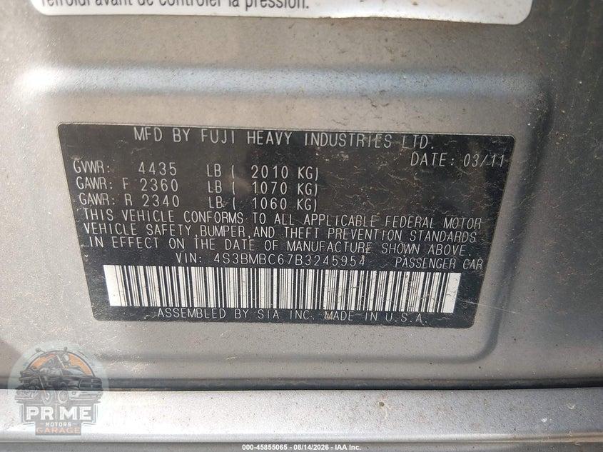 2011 SUBARU LEGACY 2.5I PREMIUM — фото 9