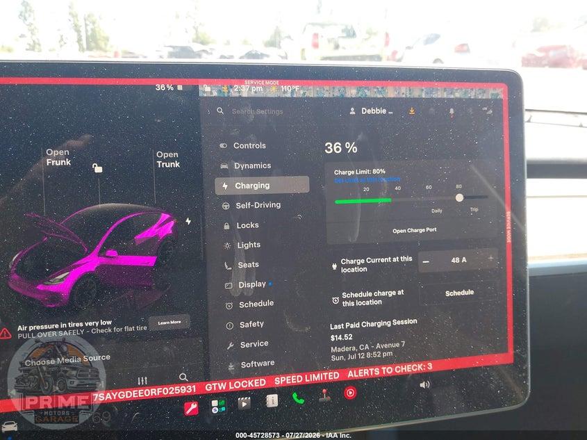 2024 TESLA MODEL Y LONG RANGE DUAL MOTOR ALL-WHEEL DRIVE — фото 17
