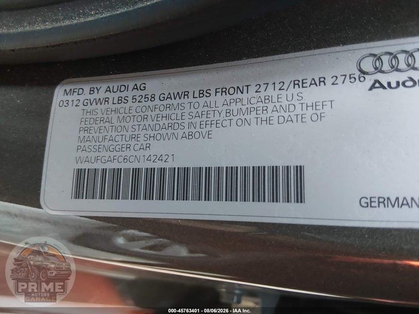 2012 AUDI A6 3.0T PREMIUM — фото 9
