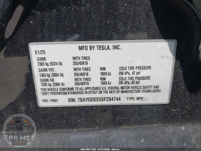 2025 TESLA MODEL Y LONG RANGE DUAL MOTOR ALL-WHEEL DRIVE — фото 9