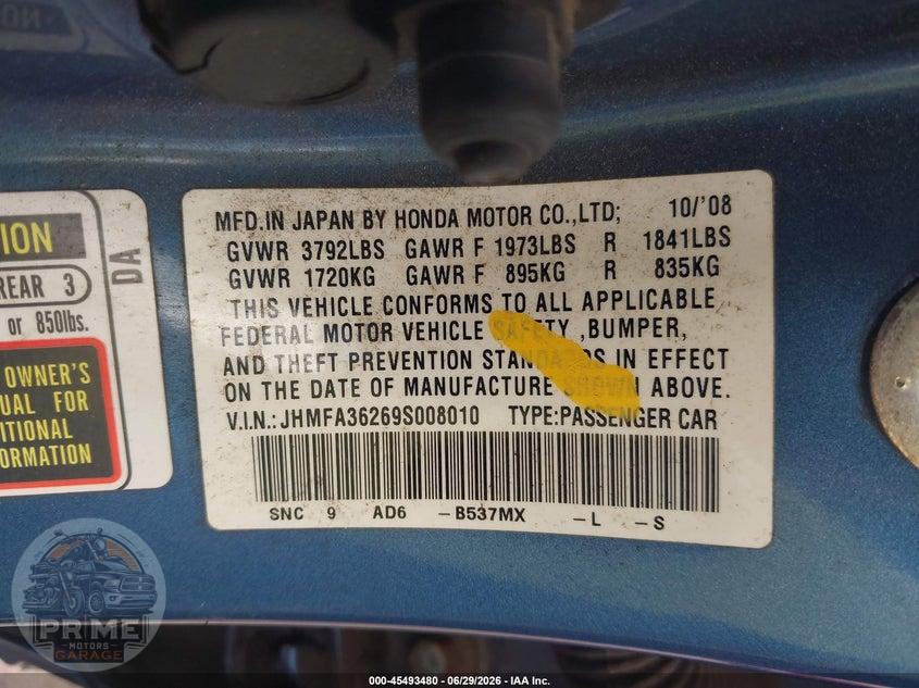 2009 HONDA CIVIC HYBRID — фото 9