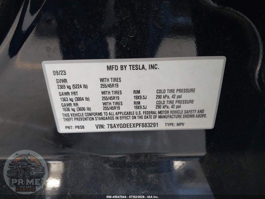 2023 TESLA MODEL Y AWD/LONG RANGE DUAL MOTOR ALL-WHEEL DRIVE — фото 9