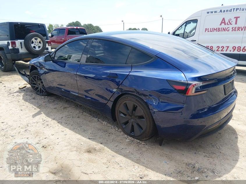 2025 TESLA MODEL 3 LONG RANGE REAR-WHEEL DRIVE/STANDARD REAR-WHEEL DRIVE — фото 3