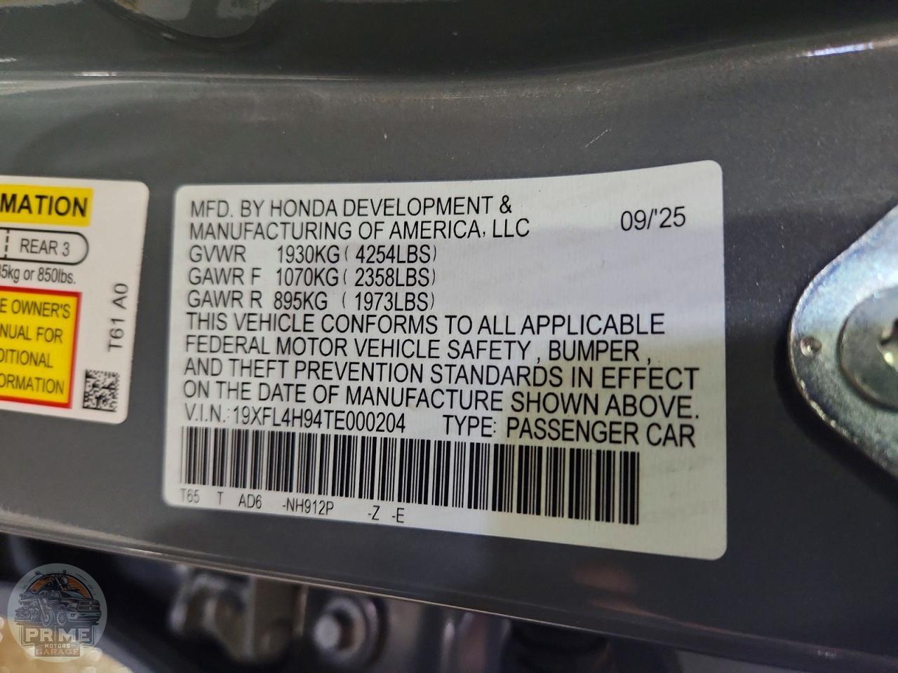 2026 HONDA CIVIC — фото 12