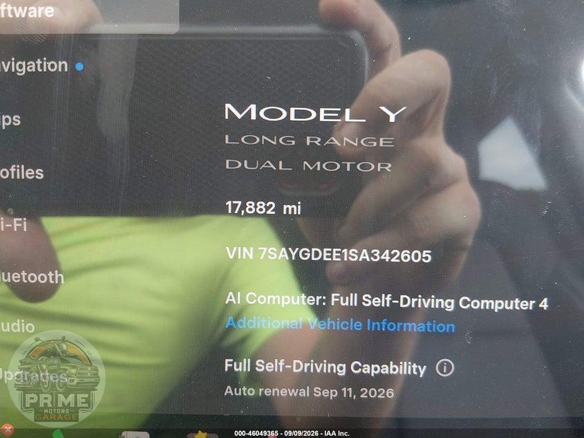 2025 TESLA MODEL Y LONG RANGE DUAL MOTOR ALL-WHEEL DRIVE — фото 7