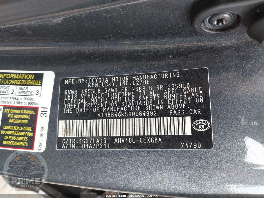2009 TOYOTA CAMRY HYBRID — фото 9