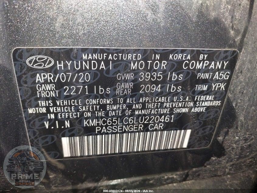 2020 HYUNDAI IONIQ HYBRID BLUE — фото 9