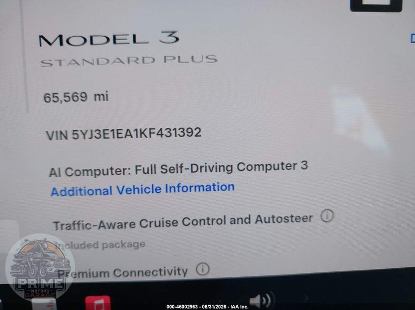 2019 TESLA MODEL 3 LONG RANGE/MID RANGE/STANDARD RANGE/STANDARD RANGE PLUS — фото 15