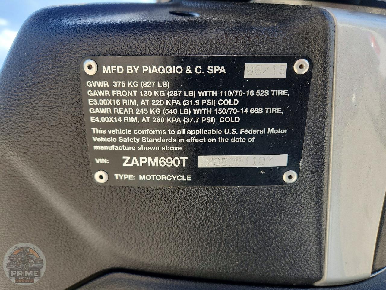 2016 PIAGGIO BV — фото 9