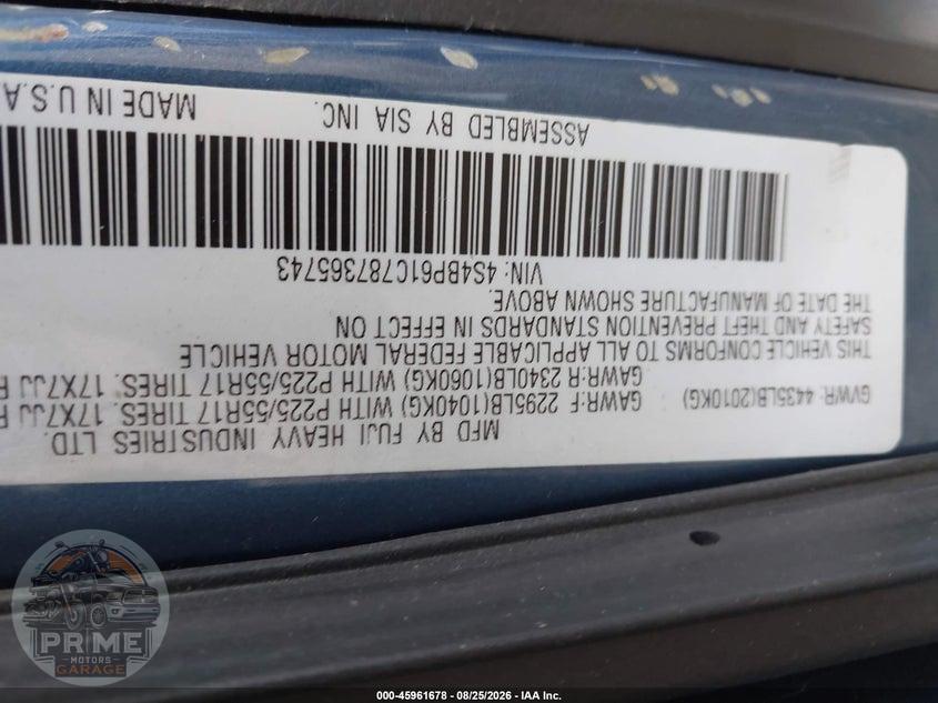 2008 SUBARU OUTBACK 2.5I/2.5I L.L. BEAN EDITION — фото 9