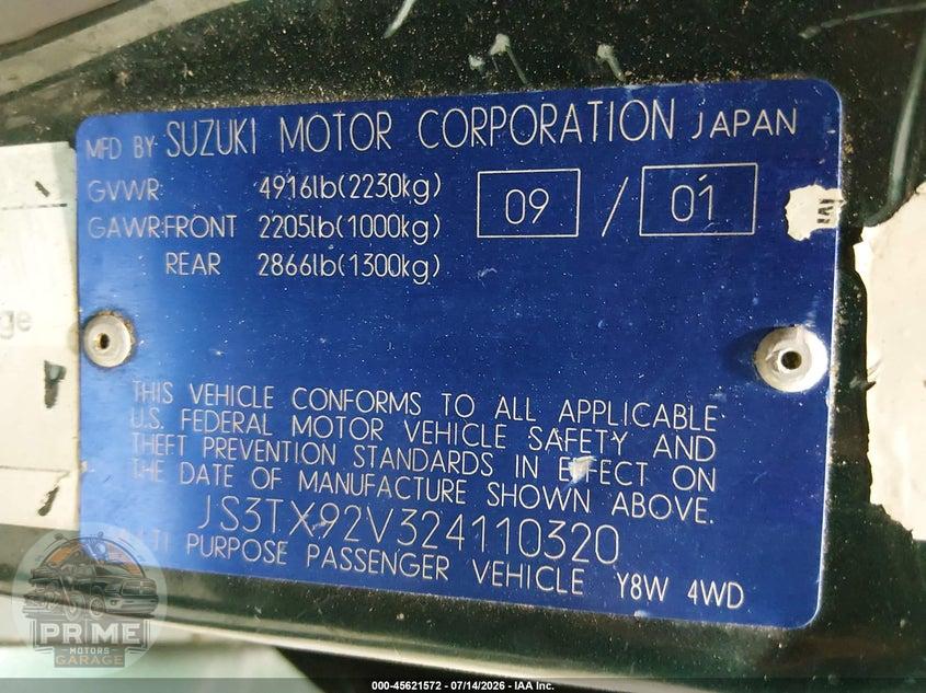 2002 SUZUKI XL-7 LIMITED/PLUS/STANDARD/TOURING — фото 9