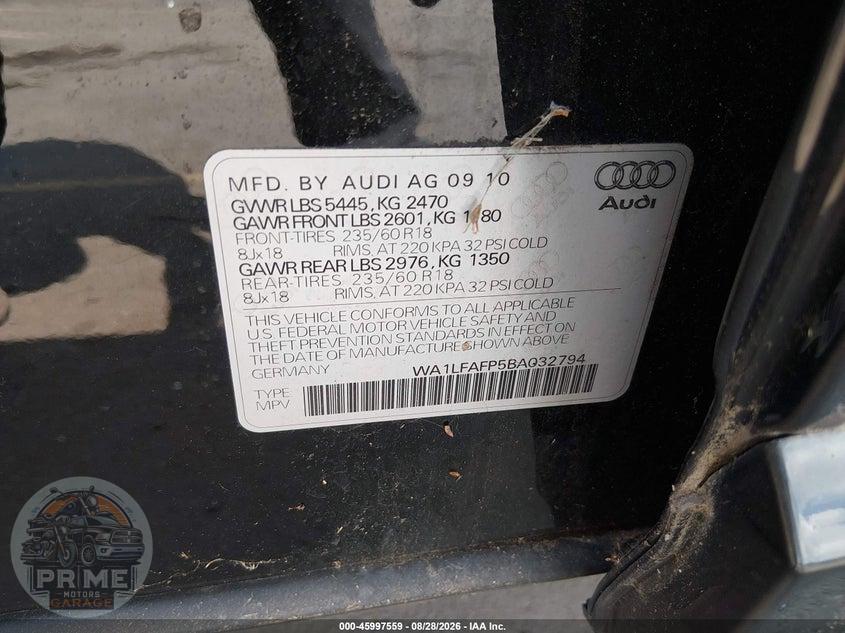 2011 AUDI Q5 PREMIUM PLUS — фото 9
