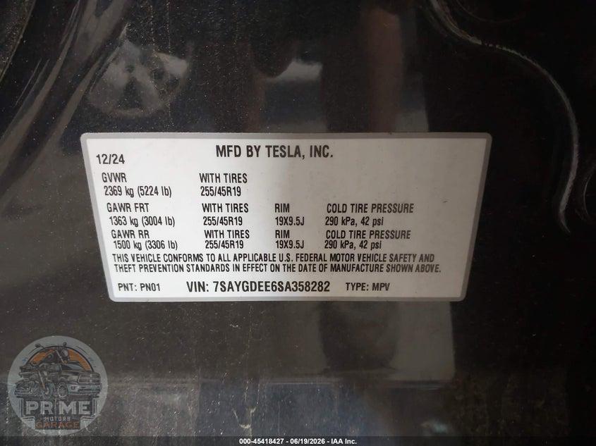 2025 TESLA MODEL Y LONG RANGE DUAL MOTOR ALL-WHEEL DRIVE — фото 9