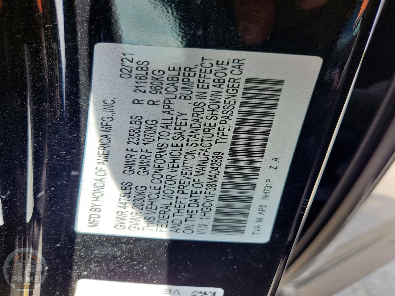 2021 HONDA ACCORD — фото 13