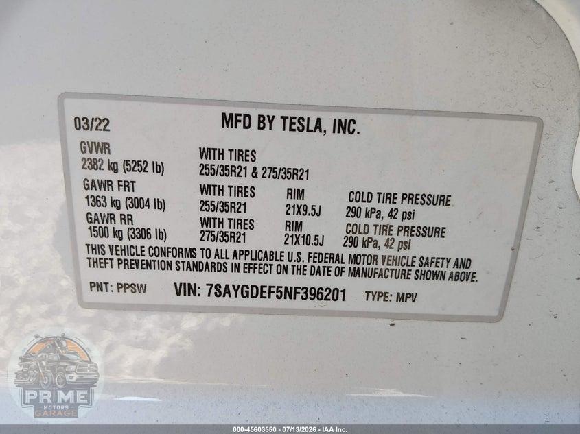 2022 TESLA MODEL Y PERFORMANCE DUAL MOTOR ALL-WHEEL DRIVE — фото 9