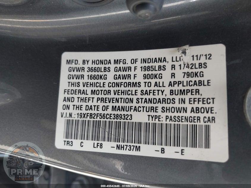 2012 HONDA CIVIC LX — фото 9