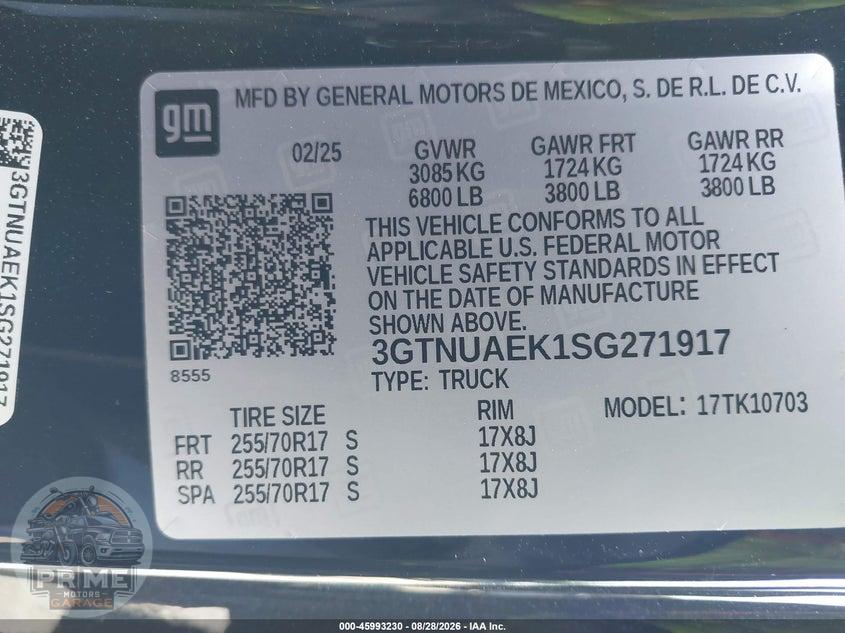 2025 GMC SIERRA 1500 4WD  STANDARD BOX PRO — фото 9