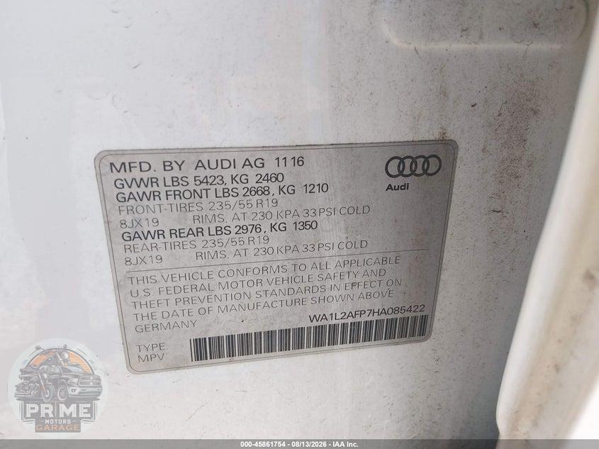 2017 AUDI Q5 2.0T PREMIUM — фото 9
