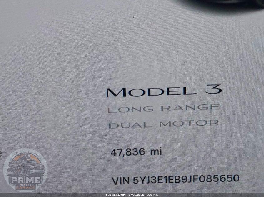 2018 TESLA MODEL 3 LONG RANGE/PERFORMANCE — фото 7