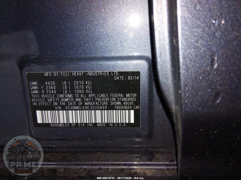 2014 SUBARU LEGACY 2.5I LIMITED — фото 9