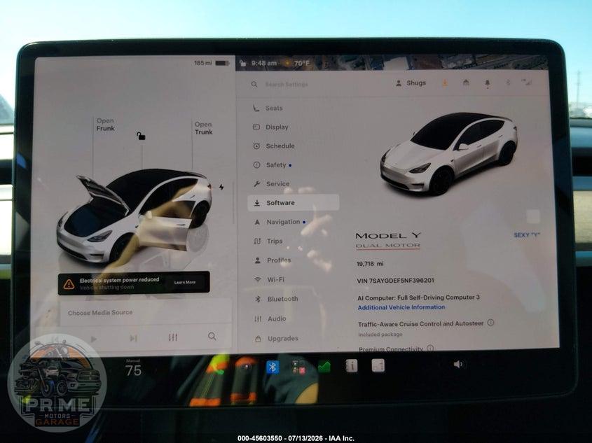 2022 TESLA MODEL Y PERFORMANCE DUAL MOTOR ALL-WHEEL DRIVE — фото 7