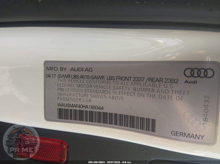 2017 AUDI A4 ULTRA PREMIUM — фото 9