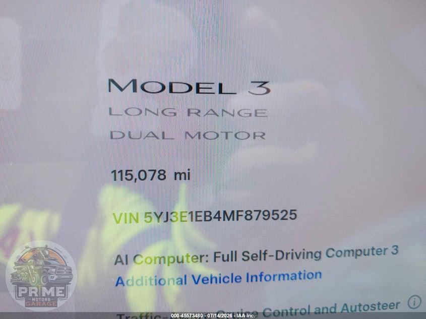 2021 TESLA MODEL 3 LONG RANGE DUAL MOTOR ALL-WHEEL DRIVE — фото 15