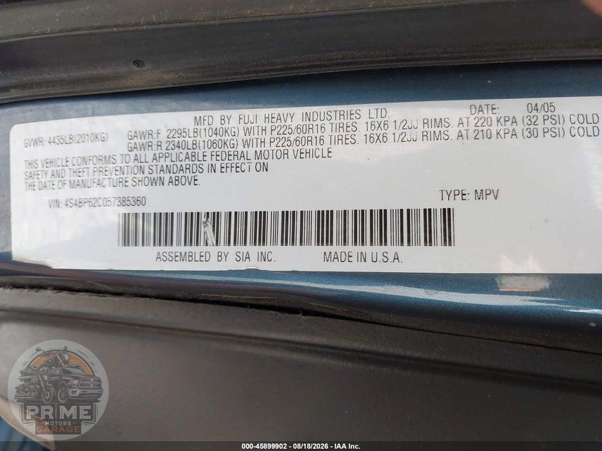 2005 SUBARU OUTBACK 2.5I LIMITED — фото 9