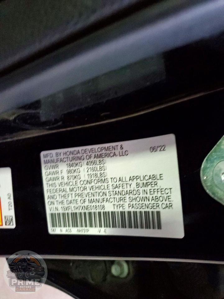 2022 HONDA CIVIC — фото 12