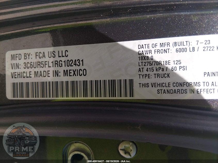 2024 RAM 2500 LARAMIE  4X4 6'4 BOX — фото 9