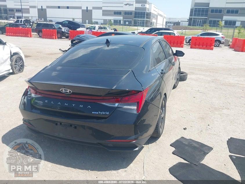 2023 HYUNDAI ELANTRA HYBRID BLUE — фото 4
