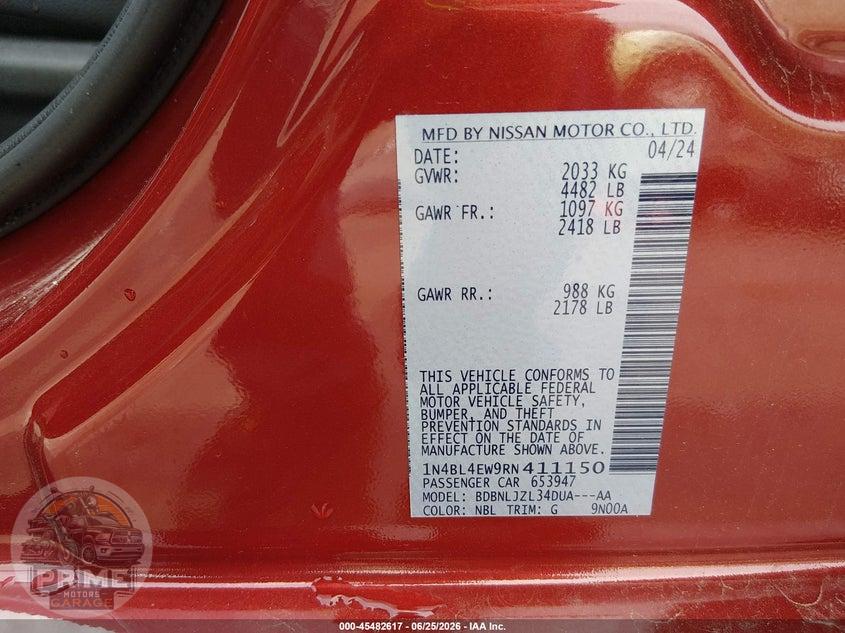 2024 NISSAN ALTIMA SL INTELLIGENT AWD — фото 9