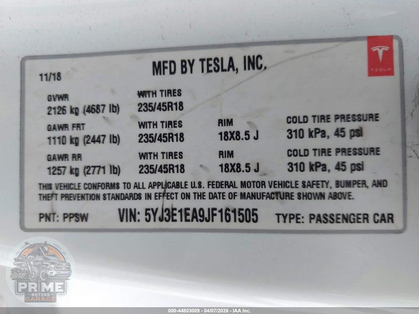2018 TESLA MODEL 3 LONG RANGE/MID RANGE — фото 9