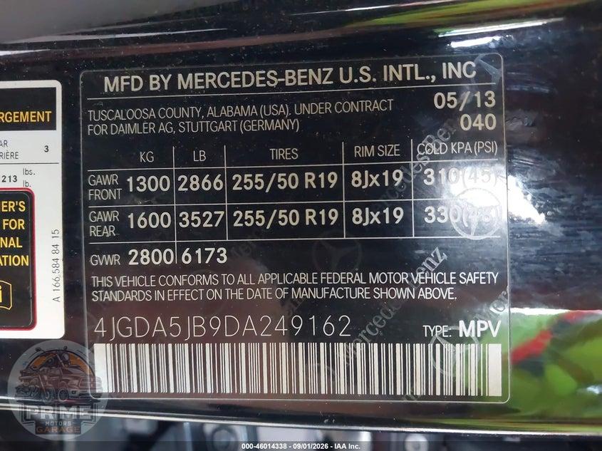 2013 MERCEDES-BENZ ML 350 — фото 9