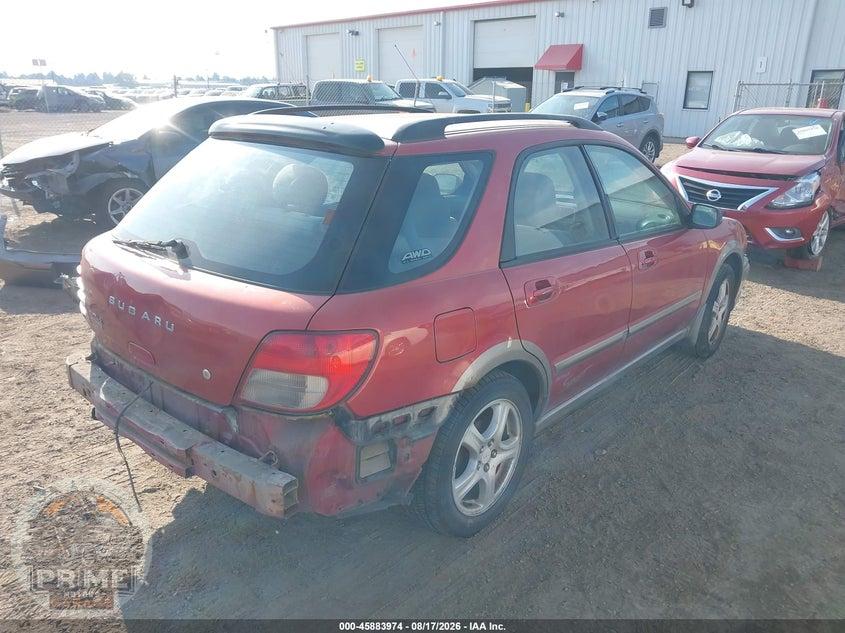 2002 SUBARU IMPREZA OUTBACK SPORT — фото 4