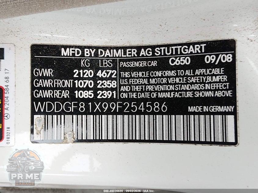 2009 MERCEDES-BENZ C 300 LUXURY 4MATIC — фото 9