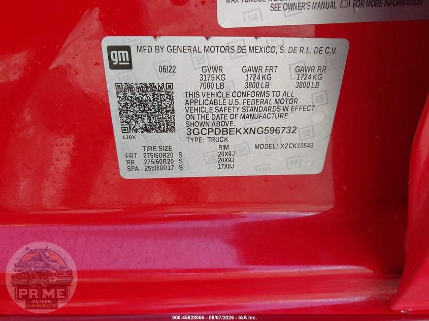 2022 CHEVROLET SILVERADO 1500 4WD  SHORT BED CUSTOM — фото 9