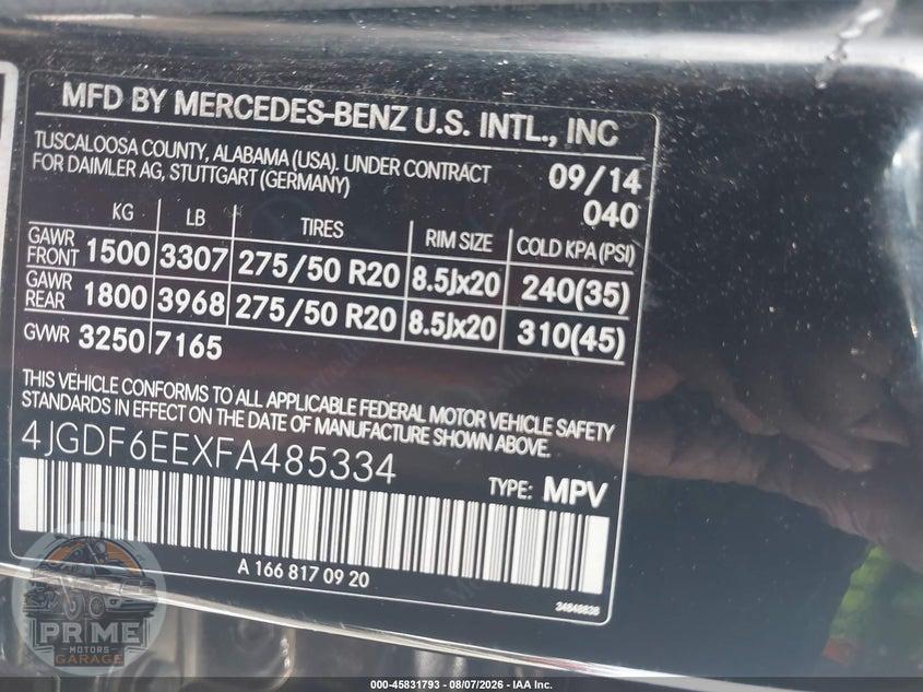 2015 MERCEDES-BENZ GL 450 4MATIC — фото 9