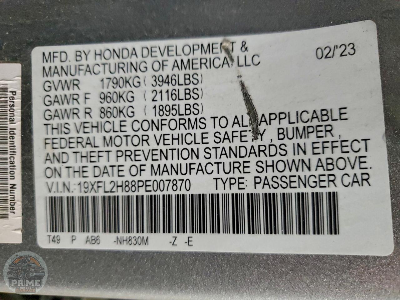 2023 HONDA CIVIC — фото 13
